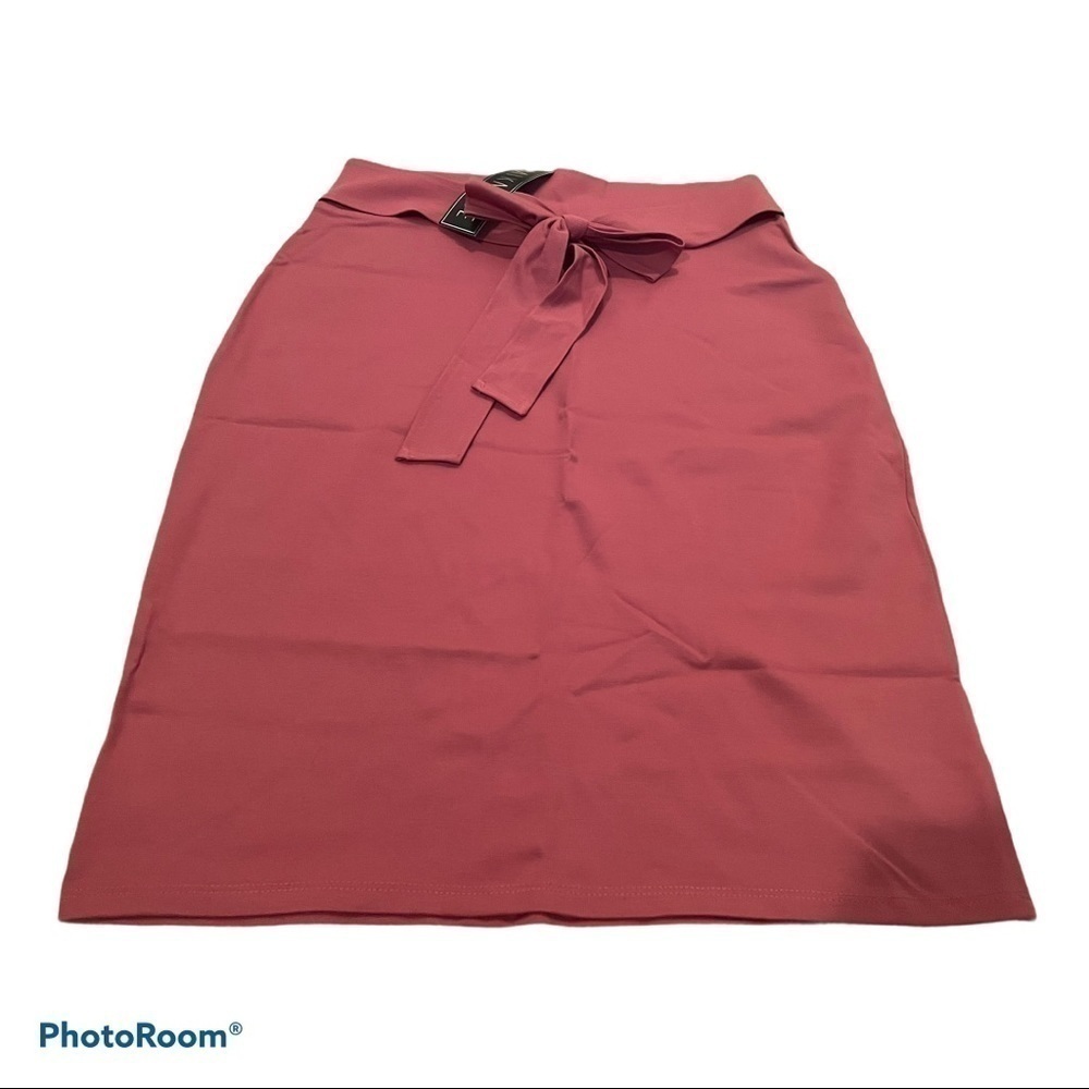 mikarose pink skirt With tie belt